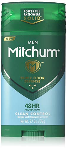Mitchum Men Triple Odor Defense Anti-Perspirant & Deodorant â€“ Clean Control â€“ 2.7 Oz.,Pack of 3)
