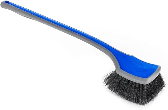 Detail Factory - Fender Well Brush - Ergonomic ProGrip Handle, Stiff Synthetic Bristles, Ergonomic Design, Clean Your Wheel Wells with Ease - Avalanche