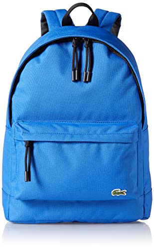 Lacoste Men's Sinpople Monogramme Backpack, Ocean Blue, One Size