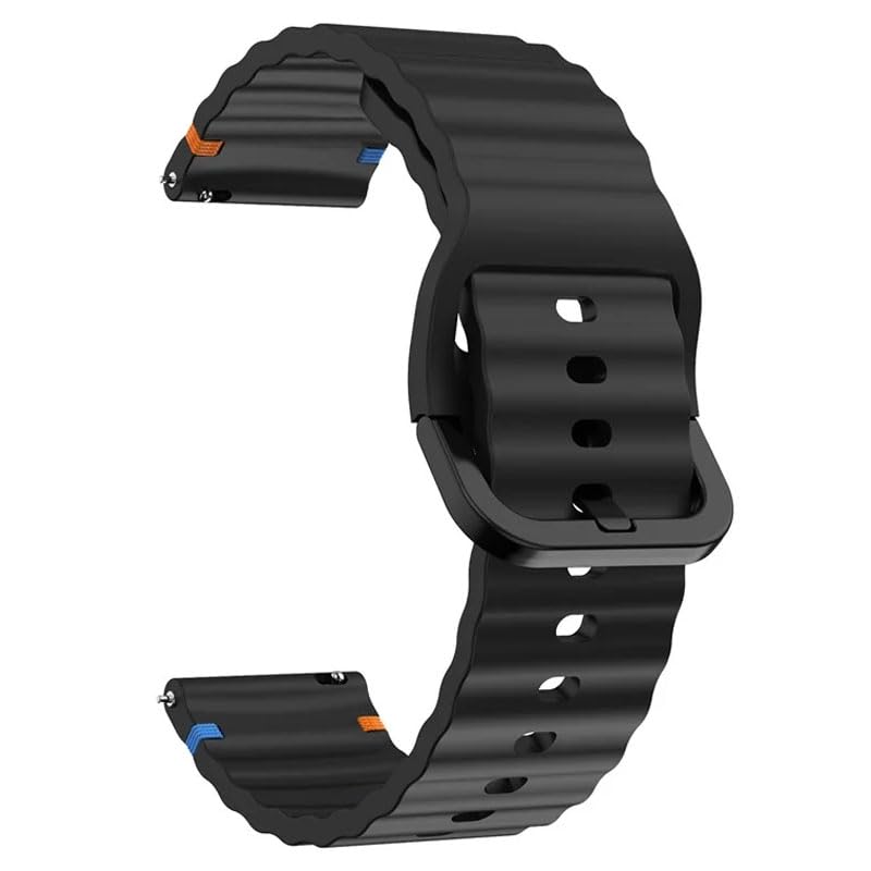 AONES 20mm Watch Strap Silicone Belt Compatible for Amazfit Active 2 44Mm Smartwatch Classy Color Hook Band AONES 20mm Watch Strap Silicone Belt Compatible for Amazfit Active 2 44Mm Smartwatch Classy Color Hook Band