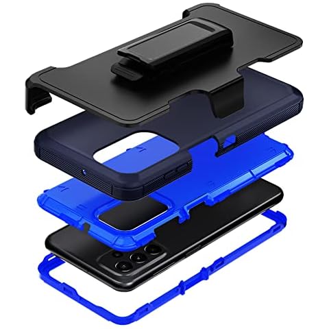 NIUBITY Rugged Phone Case for Samsung Galaxy A23 5G|4G, with Belt Clip Holster & Kickstand Heavy Duty Shockproof Protective Full Body Case Cover for Samsung Galaxy A23 5G 6.6 inch Phone (Blue) Cover