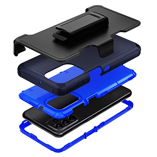 NIUBITY Rugged Phone Case for Samsung Galaxy A23 5G|4G, with Belt Clip Holster & Kickstand Heavy Duty Shockproof Protective Full Body Case Cover for Samsung Galaxy A23 5G 6.6 inch Phone (Blue)