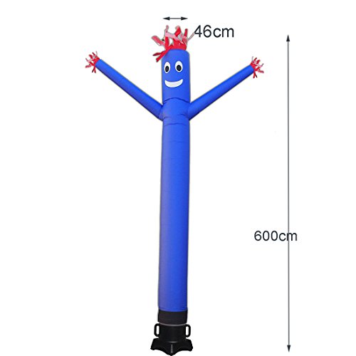 Hi Suyi 20Ft Advertising Inflatable Tube Men Blow Up Giant Waving Arm Fly Puppet Christmas Halloween Decorative Signs For Business Store Party (No Blower) #TOP1