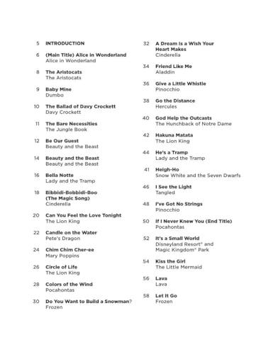 Disney Super Easy Songbook | Piano Sheet Music for Beginners | 60 Classic Disney Songs in Easy-to-Play Format | Hal Leonard Songbook with Chord Diagrams, Lyrics & Letter-Note Melodies - Image 3