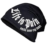 Long Beanie Life is Pain Größe XS-XXL