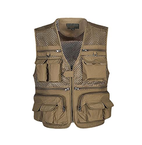 Gilet de déchargement multi-poches kaki XXXXL fini les outils éparpillés