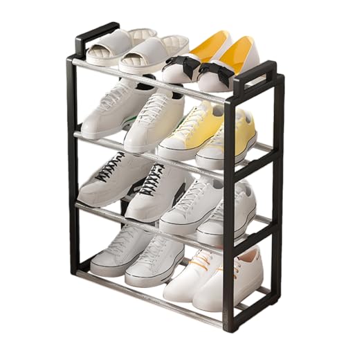 Generisch Organizador de zapatos extensible para la entrada de la entrada, cuatro portaequipajes, zapatos organizador de almacenamiento para entrada, organizador transpirable para zapatos