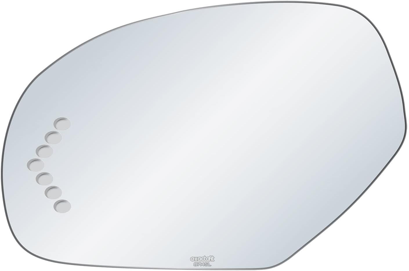Left Driver Side Mirror Glass For Chevy Avalanche Silverado Suburban Tahoe, GMC Sierra Yukon YukonXL, Cadillac Escalade Rear View Flat Mirrors Signal exactafit 8714SL