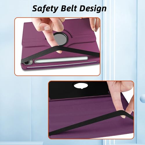 Image of TGK 360 Rotatable Flip Cover for Samsung Galaxy Tab S11 Case 11 inch 2025, Galaxy Tab S10 Lite / S10 FE / S9 FE 10.9 inch / S9 11 Inch 2023 (Purple)