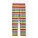 VIKITA Girls Rainbow Stripe Leggings Cotton Flower Long Spring Summer Pants For 3T