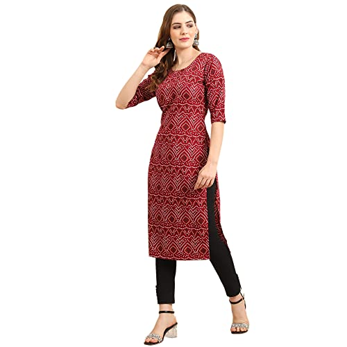 Image of Pinkmint Women's Crepe Regular Kurta