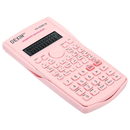 Patikil Scientific Calculator, 2-Line Standard Engineering Calculator 12 Digit Lcd Display Math Calculator For Office Business Study, Pink #TOP24