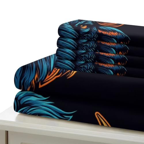 Housse de couette bison 3D hypoallergénique en microfibre douce et lavable en machine - 7