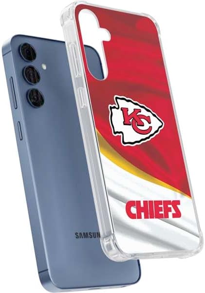 Skinit Clear Phone Case Compatible with Galaxy S24 - Officially Licensed NFL Kansas City Chiefs Design