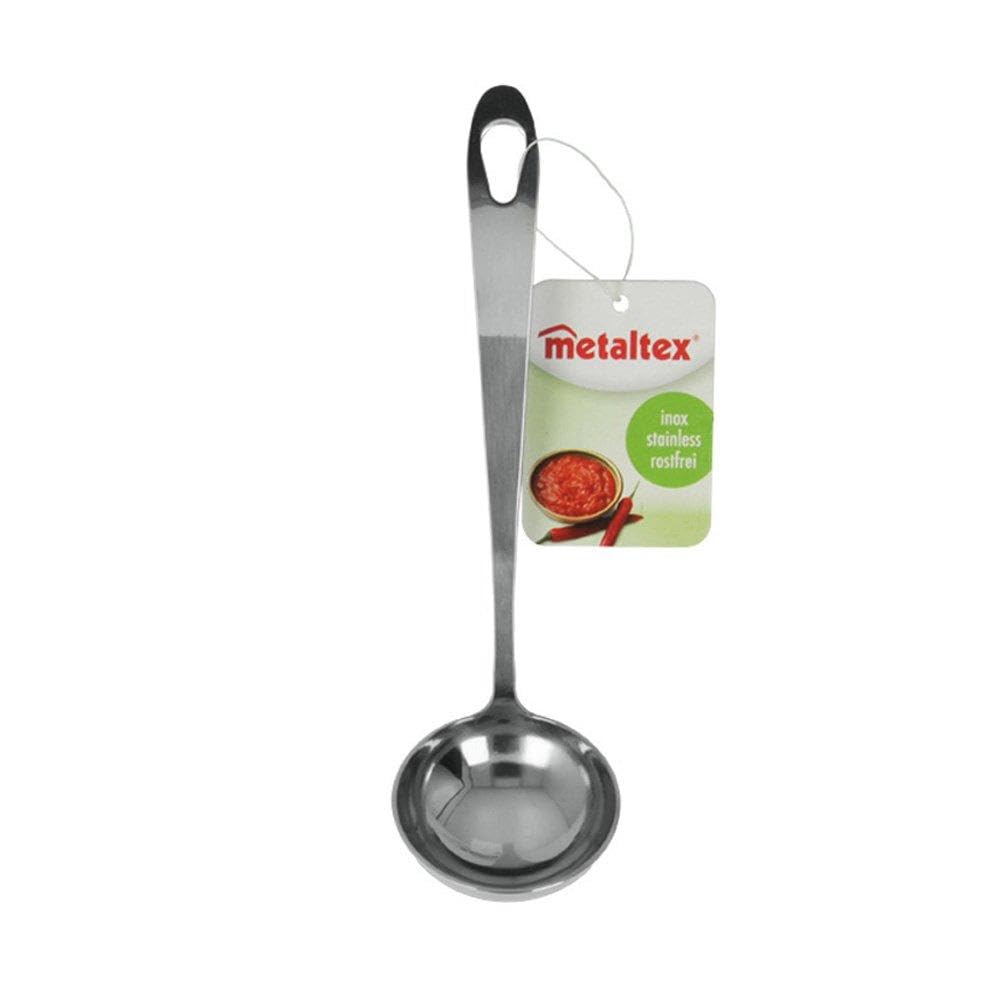 Mestolo In Acciaio Inox Pedrini Con Beccuccio - Finitura A Specchio, Lavabile In Lavastoviglie, Manico Ergonomico