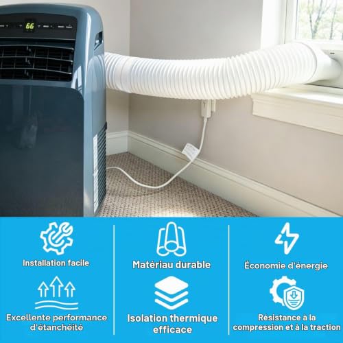 Raccord Tuyau Climatiseur Mobile 150mm,Tuyau Climatiseur Mobile Adaptateur – vue 3