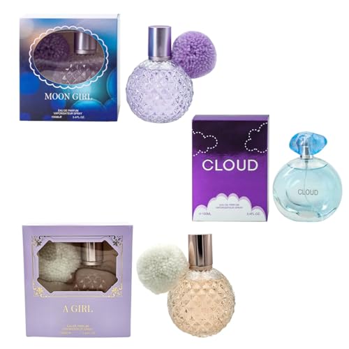 Moon Girl, Cloud, A Girl Perfume Gift Set, Eau de Parfum Spray, 3...