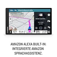 Garmin DriveSmart 76 MT-S Amazon Alexa – Navigationsgerät mit Alexa Built-in, großem 7 Zoll (17,8 cm) HD-Display, 3D-Europakarten mit Umweltzonen, Verkehrsinfos in Echtzeit via Garmin Drive App – Ansicht 2