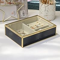 Amazon｜ジュエリーボックス ジュエリーケース 小型 大理石模様 クリア