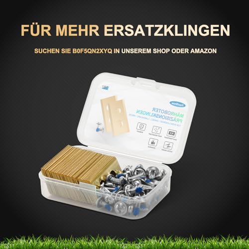 [AUFRÜSTUNG] Messerteller + 6 Stück Klingen Kompatibel mit DREAME | MOVA & DCK Mähroboter Messerscheibe Rasenroboter Drehscheibe