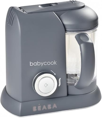 BEABA, Babycook Solo, Robot Bébé 4 en 1 Mixeur-Cuiseur, Cuisson Vapeur, Diversification alimentaire, Petits pots bébé maison, Dark Grey - 4