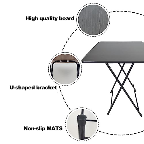 Table de salle à manger carrée pliante de 58,4 cm pour espace réduit - 7