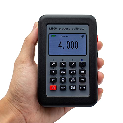 Image of LB06 Source Process Calibrator, Resistance Current Voltage Meter Voltmeter LCD Display 4-20mA 0-10V /mV Hart Communicator Current Voltage Standard Modbus