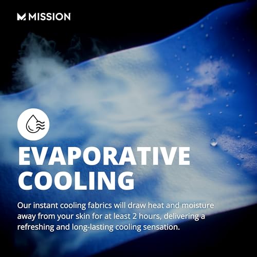 MISSION Original Cooling Towel- Evaporative Cool Technology, Cools Instantly When Wet, UPF 50 Sun Protection, for Sports, Yoga, Golf, Gym, Neck, Workout, 10” x 33”- Black (107102) - image 4