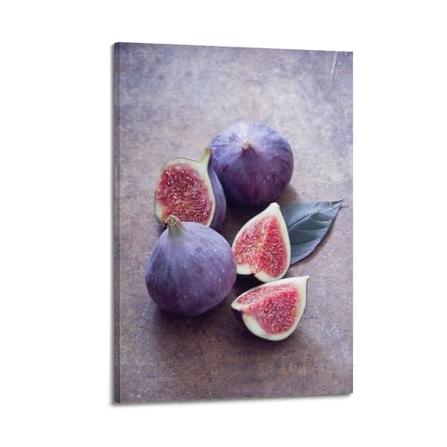Toile de figues fraîches koanga poster décoratif fruits moderne chambre 60x90 cm