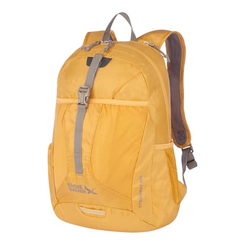 Image of Eddie Bauer Stowaway Packable Backpack | Travel | Outdoor | Lightweight | Foldable | Durable | Ripstop Polyester | 30L - Field Gold
