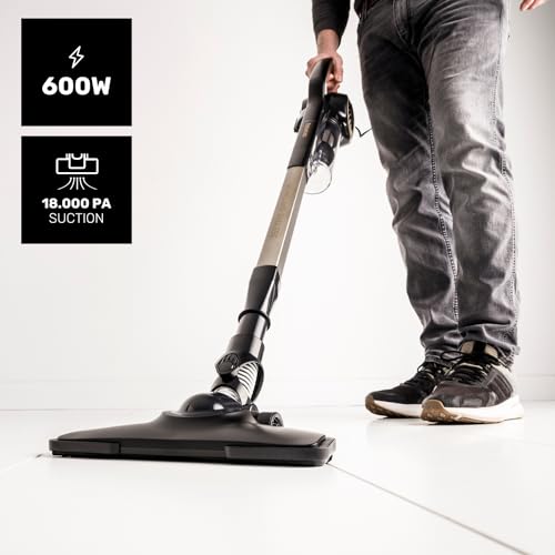 Miniatura 2 de Taurus Homeland Endless - Aspirador Ciclónico Vertical 3 En 1: Escoba, De Mano Y Con Lanza, Cable De 6 M, 600 W, Zapata Apta Para Todas Las Superficies, Negro