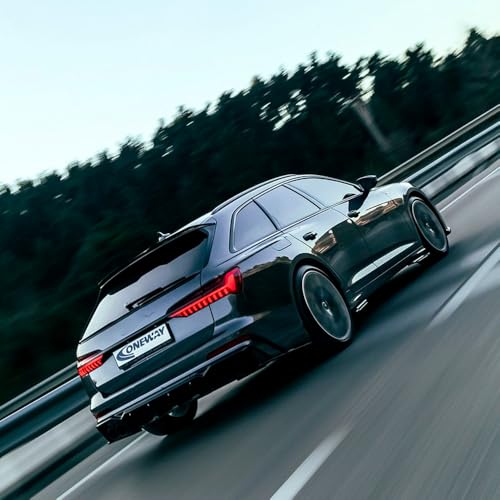 Oneway Heckdiffusor kompatibel mit Audi A6 S-Line/S6 C8 (Limousine/Avant) 2018- - Schwarz glänzend