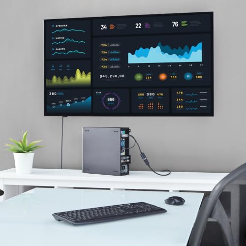 StarTech.com Adaptateur Vidéo HDMI 4K 30Hz vers DisplayPort avec Alimentation USB 15 2cm Convertisseur de Moniteur actif HDMI 1.4 Mâle vers DP 1.2 Femelle HD2DP - vue 10