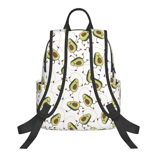 Sac à dos amusant avocat noir au design léger et unique