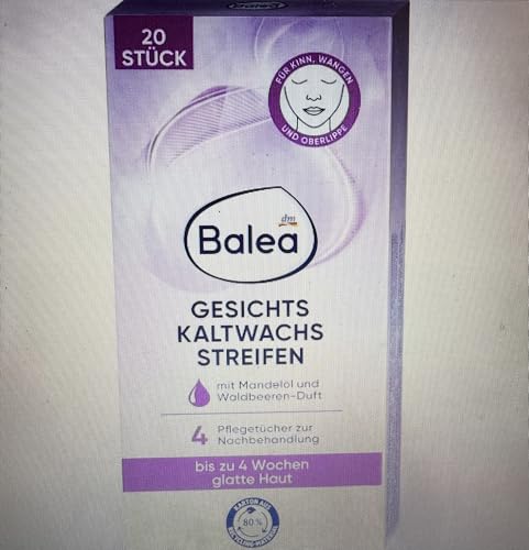 Balea Strisce di cera fredda viso, 20 pezzi