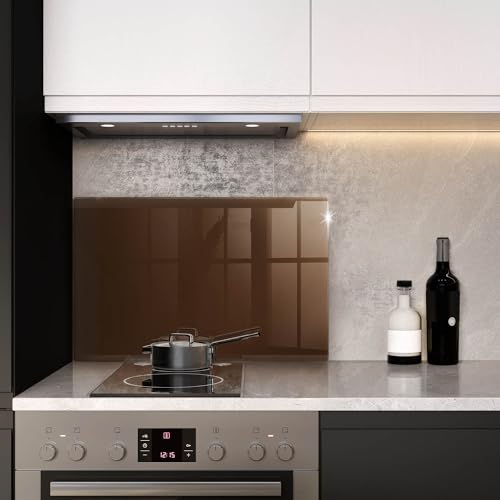 Planche à Découper 80x52cm Wallfluent marron pour protéger la cuisson