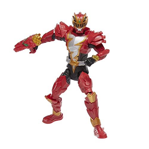 Power Rangers Dino Fury Red Ranger 6" Action Figure With Key & Accessory, Ages 4+ #TOP2