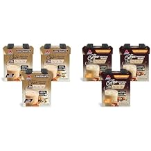 Atkins Chai Tea Latte Protein Shake, 15g Protein, Low Glycemic, 3g Net Carb, 1g Sugar, Keto Friendly & Cafe Caramel Iced Coffee Protein Shake, 15g Protein, Low Glycemic, 3g Net Carb, 1g Sugar