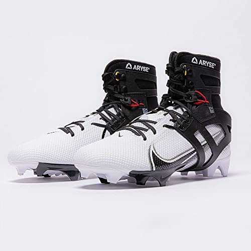 Aryse Xfast - Cleat Ankle Stabilizer Brace - Superior Ankle Support For Men And Women. Football, Soccer, Lacrosse, Rugby & More - (Medium, Black, Pair) #TOP5