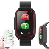 Bias&Belief GPS Senioren Notruf Uhr - SOS-Armband 4G Anrufe - Smart Positioning Armband - Rettung Einfache Bedienung für Maximale Sicherheit Zuhause/Unterwegs - Wasserdicht IP67