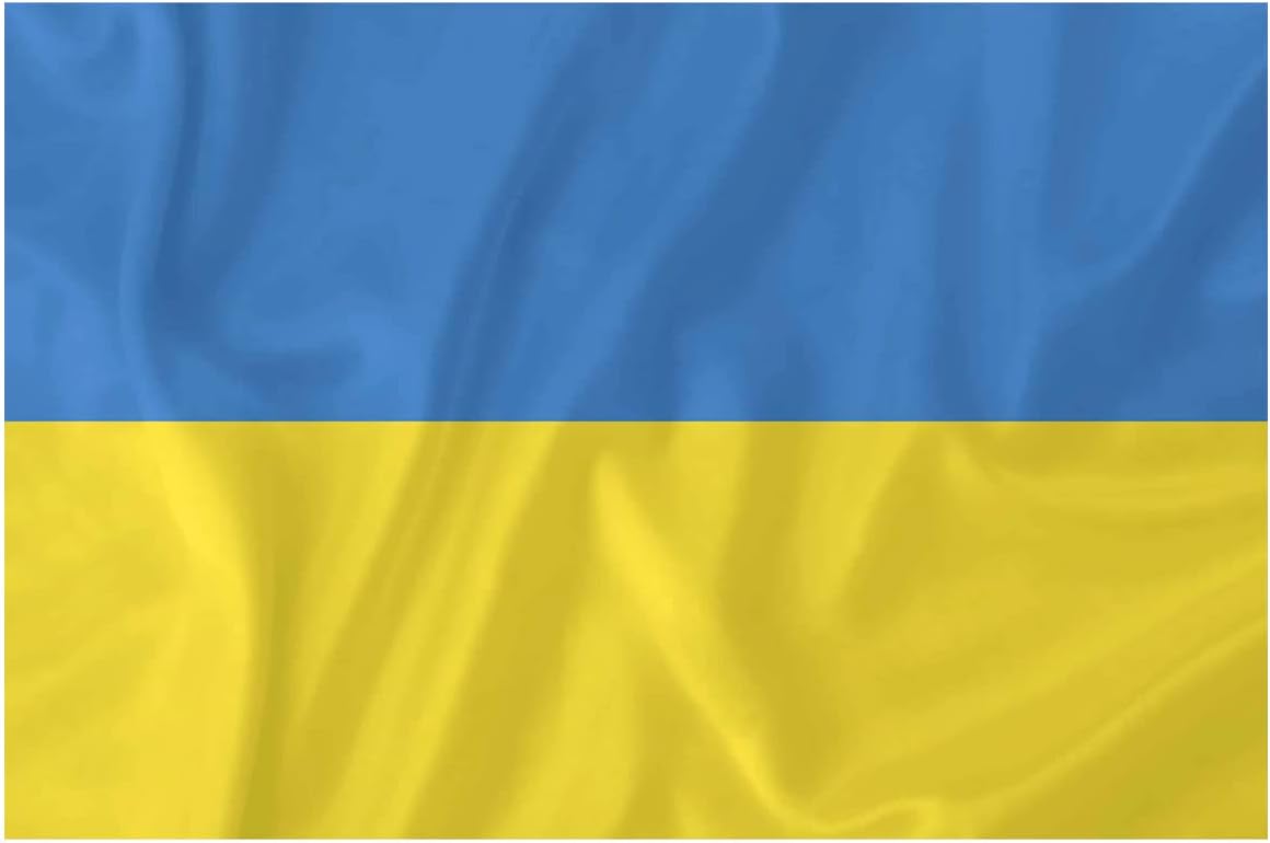JIM FITNESS Ukraine Flag 90 x 150 cm, Yellow and Blue, XL - Image 3