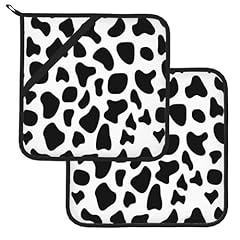 Black White Spots Cow Skin