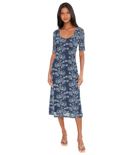 Johnny Was Womens Maya Mesh Midi Dress - Luna Meadows Luna Meadows MD One Size