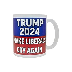 Rogue River Tactical Donald Trump Coffee Mug Presidential Election 2024 Novelty Cup Make Liberals Cry Again