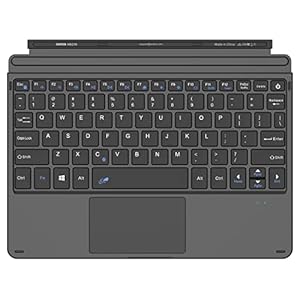 Arteck Microsoft Surface Go Type Cover, Ultra-Slim Portable Bluetooth Wireless Keyboard with Touchpad for 3 (2021), 2 (2020) and Built-in Rechargeable Battery