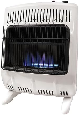 Propane and Natural Gas Heater: Are These the Game-Changers You Need? 6 Mr. Heater MHVFDF20BFT 20,000 BTU Vent Free Blue Flame Dual Fuel Natural Gas and Propane Heater For Cold Rooms, Additions, Sun Rooms & Cabins - White