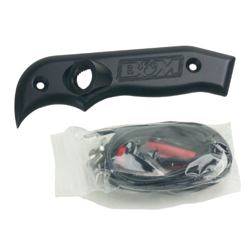 B&M 81063 Stealth Magnum Grip Shifter Stick with Button Actuator