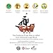 Mentari Toys - Fishbones Pirate Ship - Wooden Pirate Ship with Fabric Sails, Spinning Wheel, Sailors and Canon - Interactive Toy for Imaginative Play - Boosts Storytelling and Motor Skills - Age 3+
