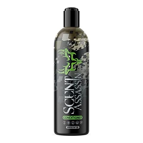 Scent Assassin Hunting Conditioner - Unscented, 16 fl oz - Hunter Conditioner - Hunting Scent Control - Scent Free Conditioner - Hunting Scent Eliminator - Scent Away for Hunting & Camping Cover