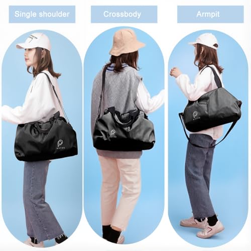 Image of PALAY Gym Tote Bags Sports Duffle Bag for Women with Wet Compartment Carry On Overnight Weekend Travel Bags, Lightweight & Water Repellent
